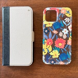 iPhone 12 Kate Spade wallet case and Apple floral case